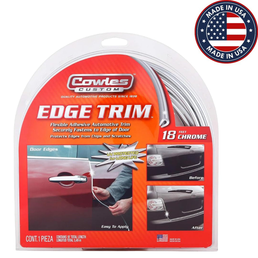 Cowles rubber bumper protector covers door edges to reduce chips.