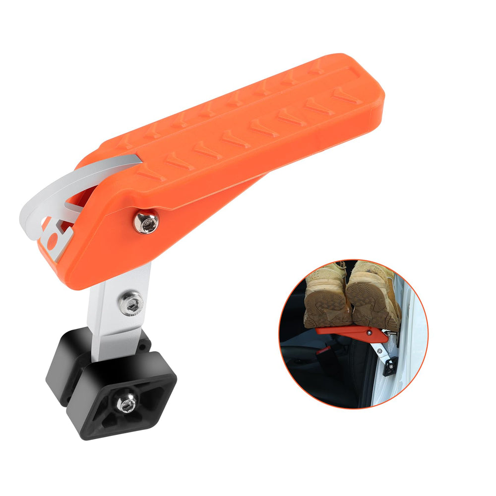 COWVIE foldable car door step stored in trunk for quick use