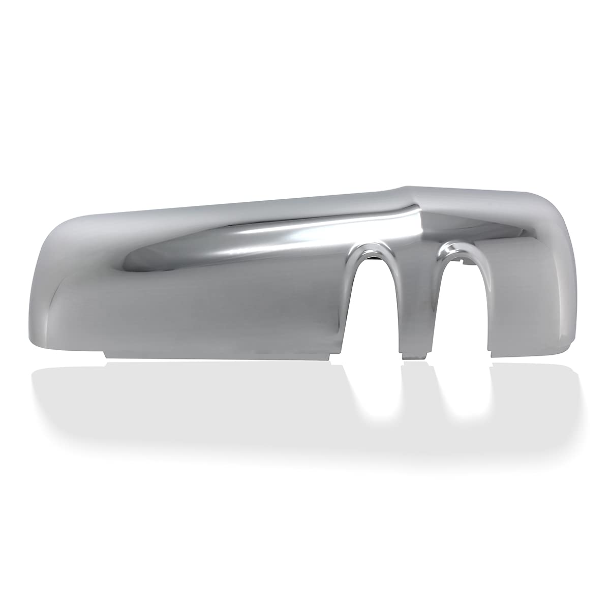 CPOWACE right passenger-side chrome mirror cover for Kenworth T680/T880, chrome finish.