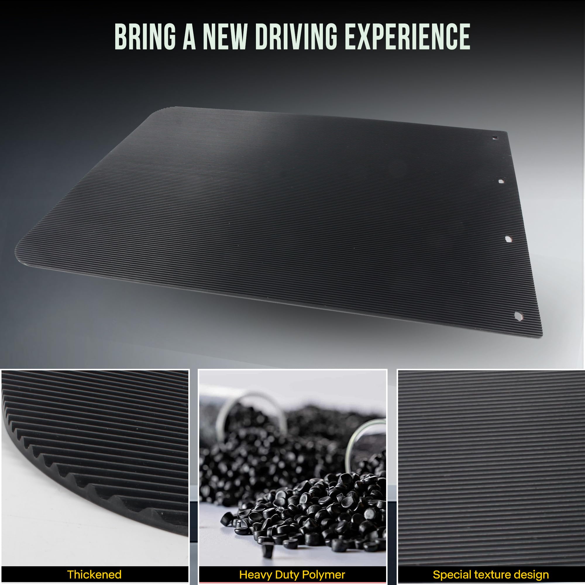 CPOWACE heavy-duty mud flaps 24x30 with 5mm thickness shield wheel wells