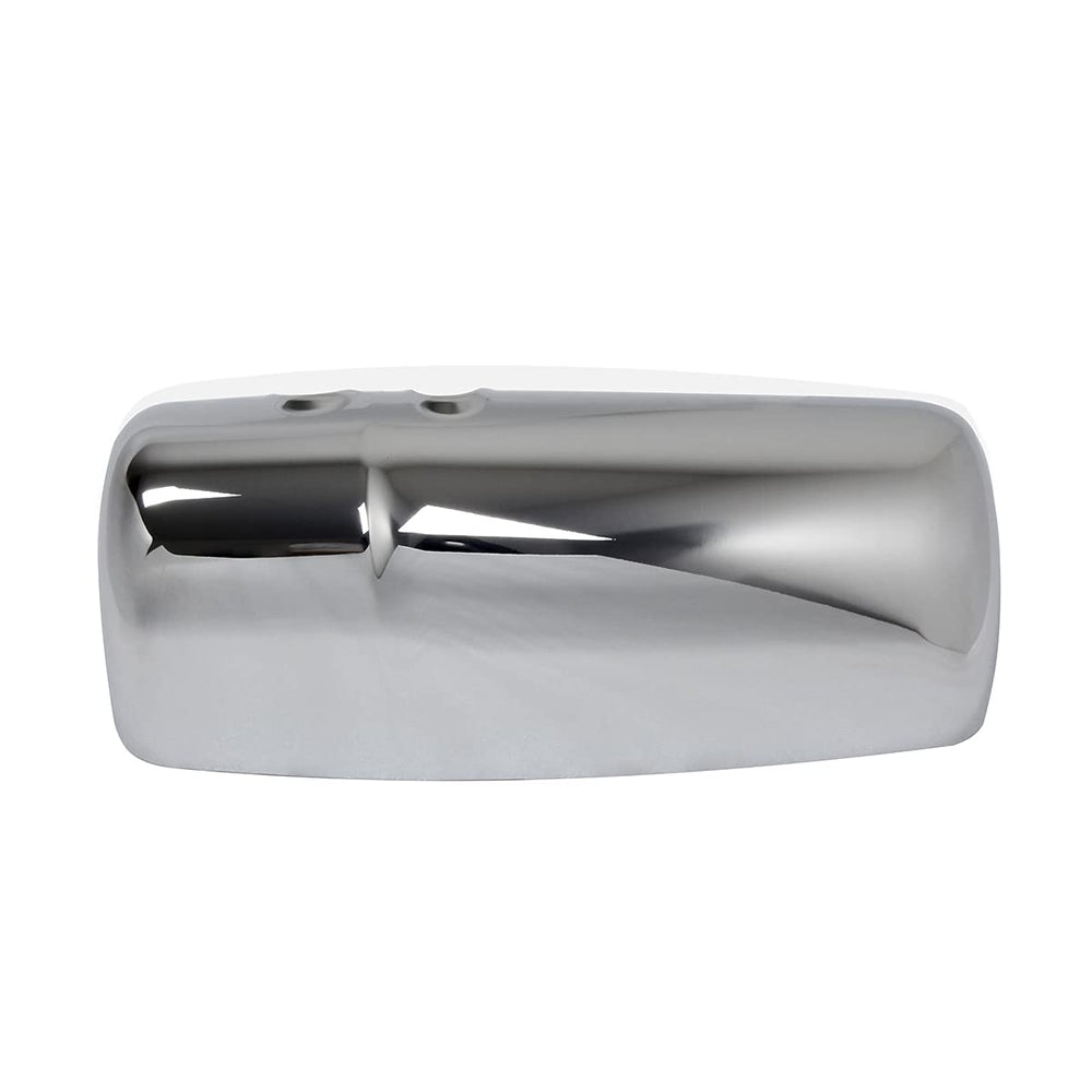 CPOWACE chrome finish mirror cover installed on Kenworth T680/T880 for polished look.