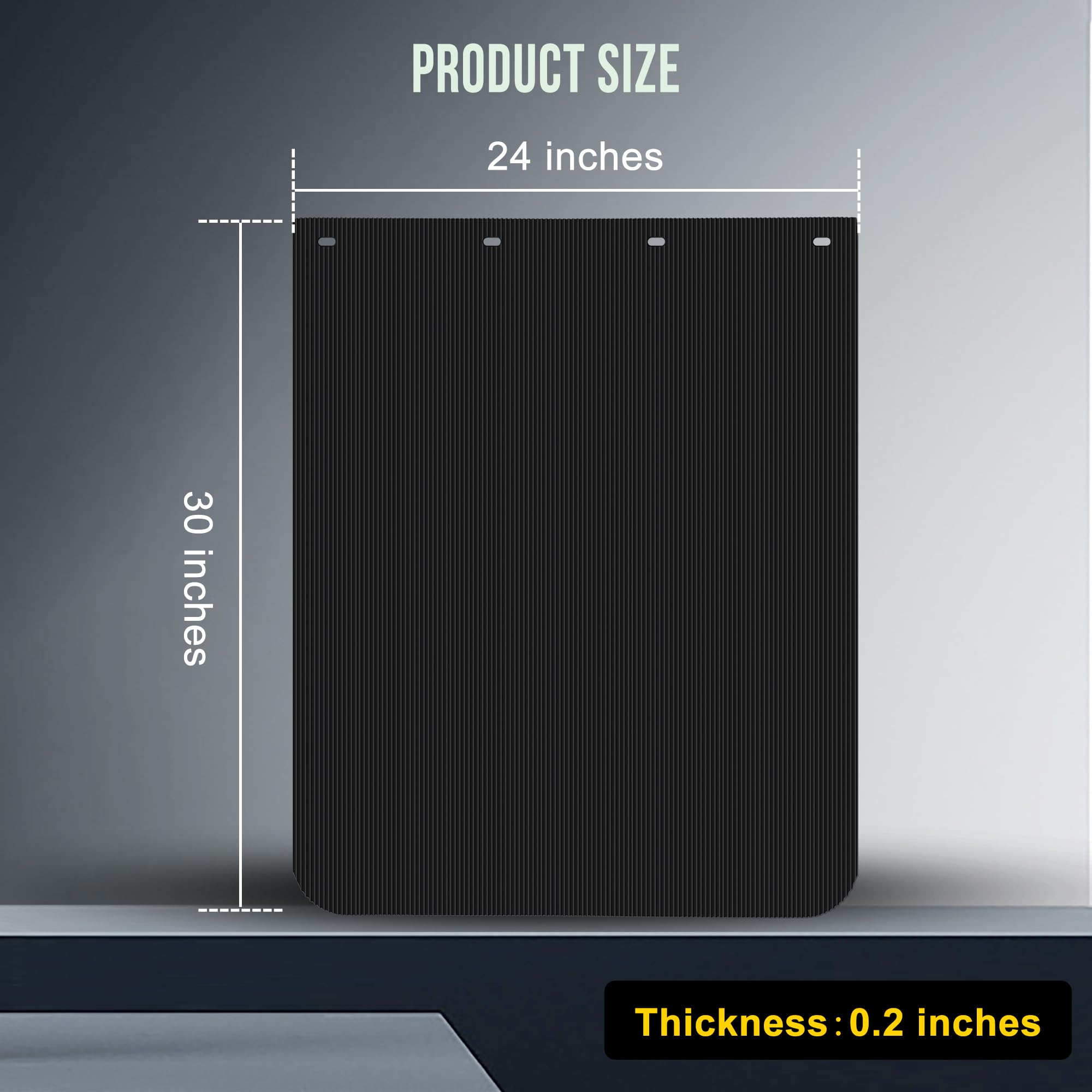 CPOWACE trailer mud flaps 24x30 protect trailers and nearby vehicles from debris