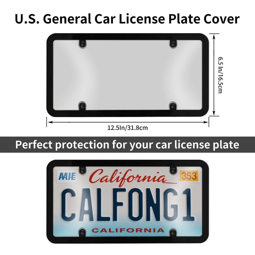 CPProDilig license frame rear view protects rear plate from weather and damage.