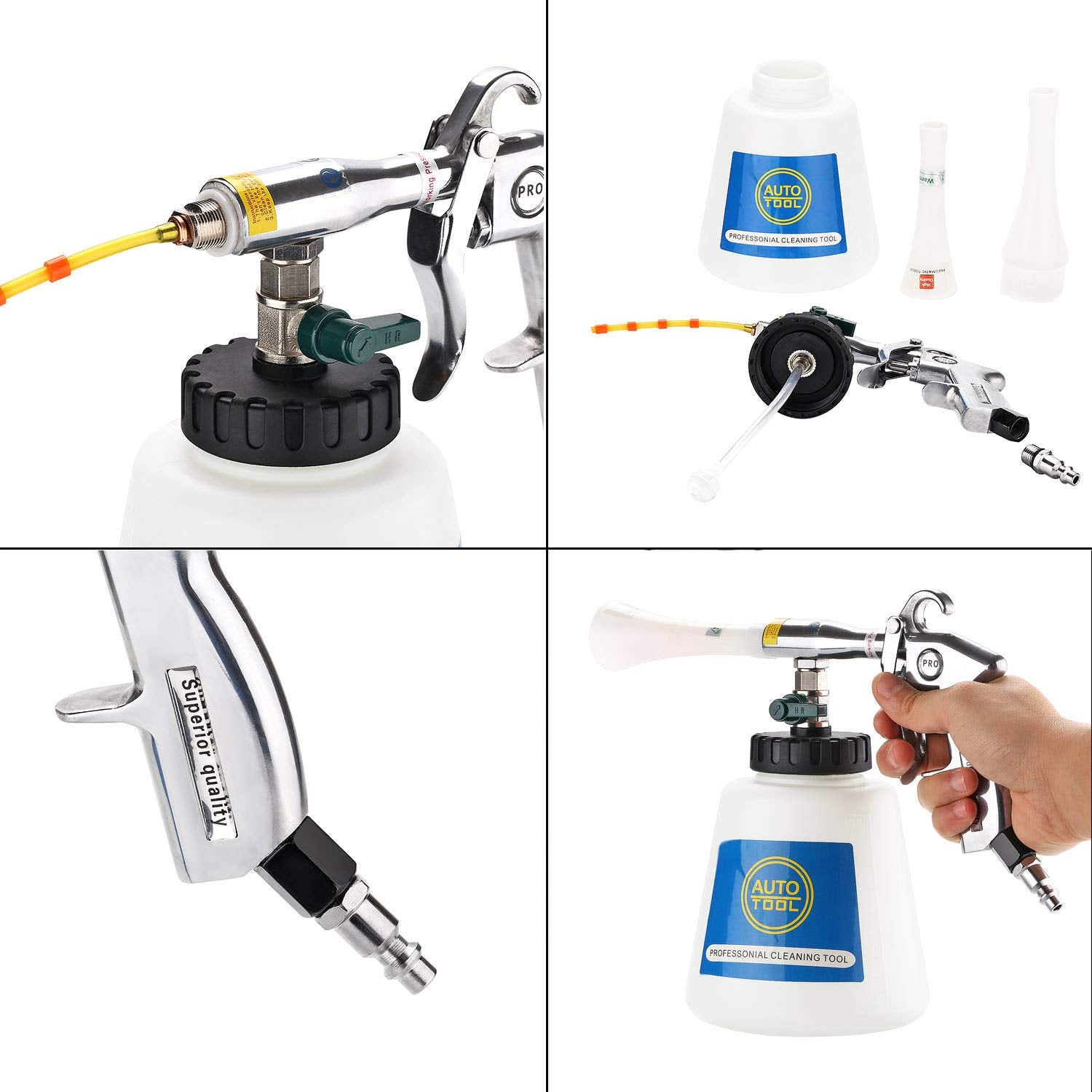 CPROSP Tornado Cleaning Gun with a durable nickel-plated body for long-lasting use.