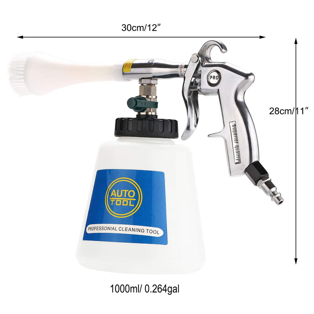 Adjustable pressure range (87-133 PSI) for versatile cleaning on different surfaces.