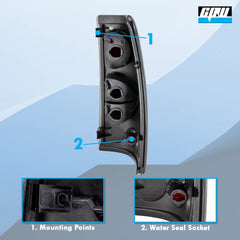 CPW tail lights for Silverado 3500 rear enhance safety in poor weather