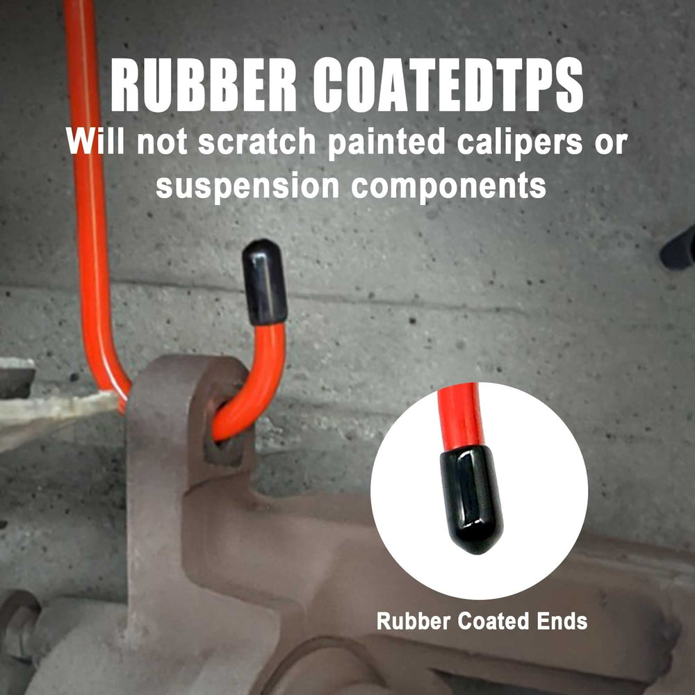 C Q CHANG QI brake caliper hanger hook with rubber tips protecting surfaces.