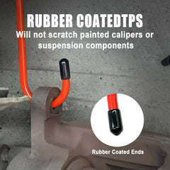C Q CHANG QI brake caliper hanger hook with rubber tips protecting surfaces.