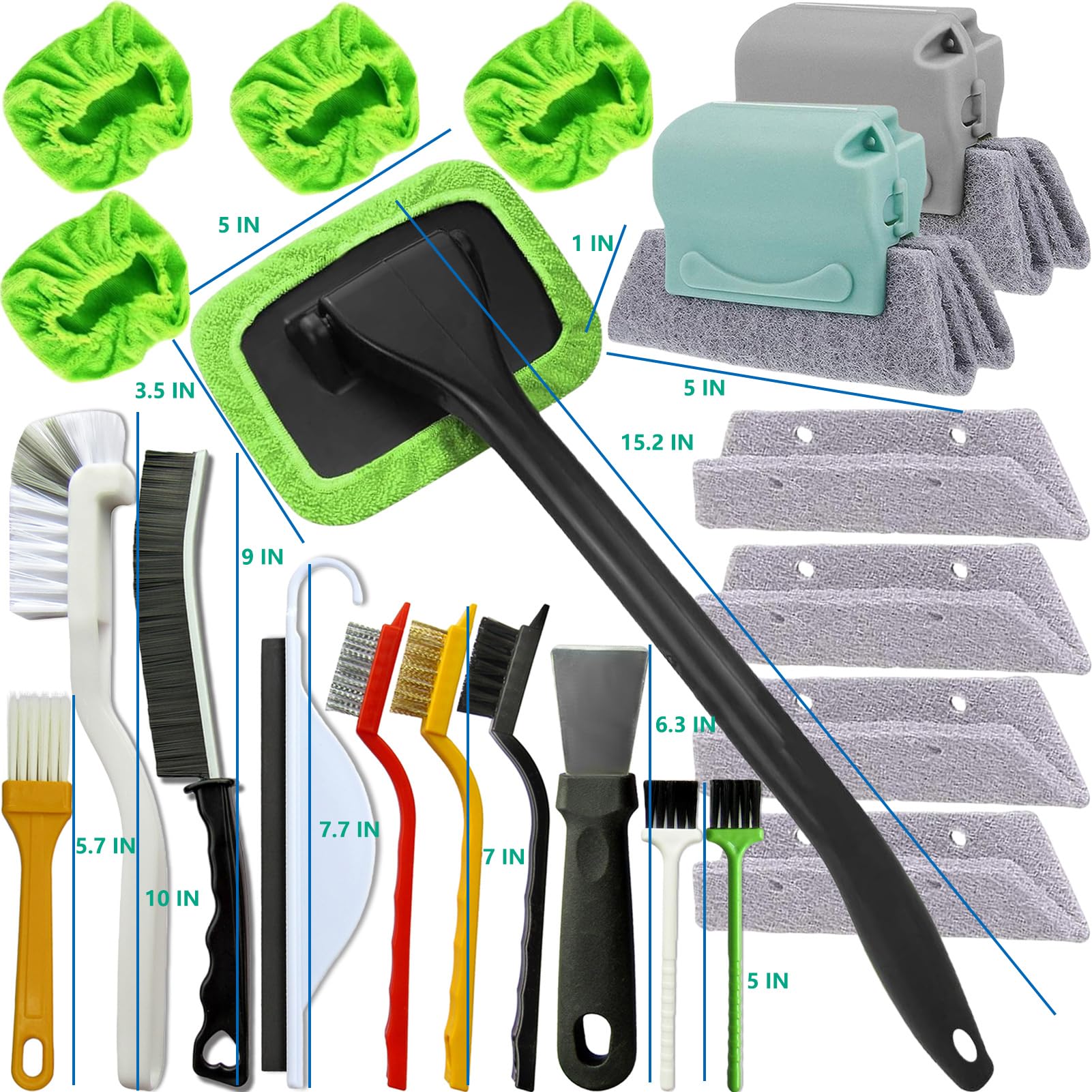 CRAFNEW cleaning scraper and microfiber pads deliver streak-free finishes