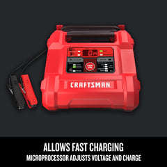 CRAFTSMAN CMXCESM258 battery tester display for quick health checks