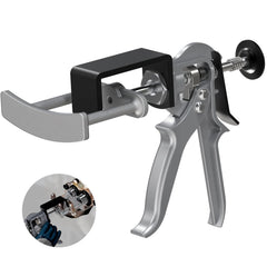 Craimil Dual Piston Brake Caliper Compressor front angle shows even piston pressure.