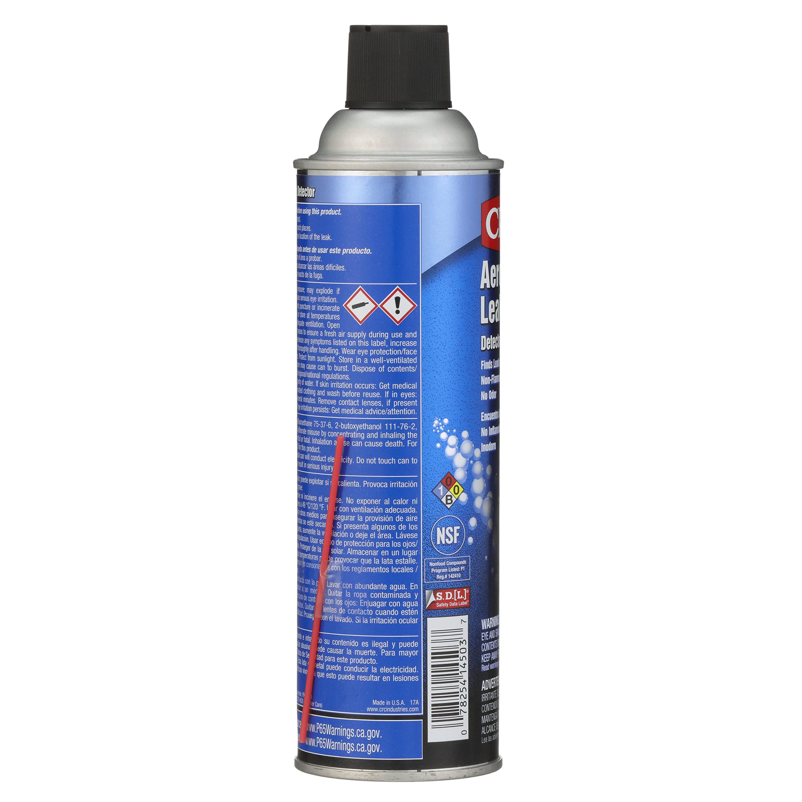 CRC Aerosol Leak Detector NSF P1 registered ensures tested quality.