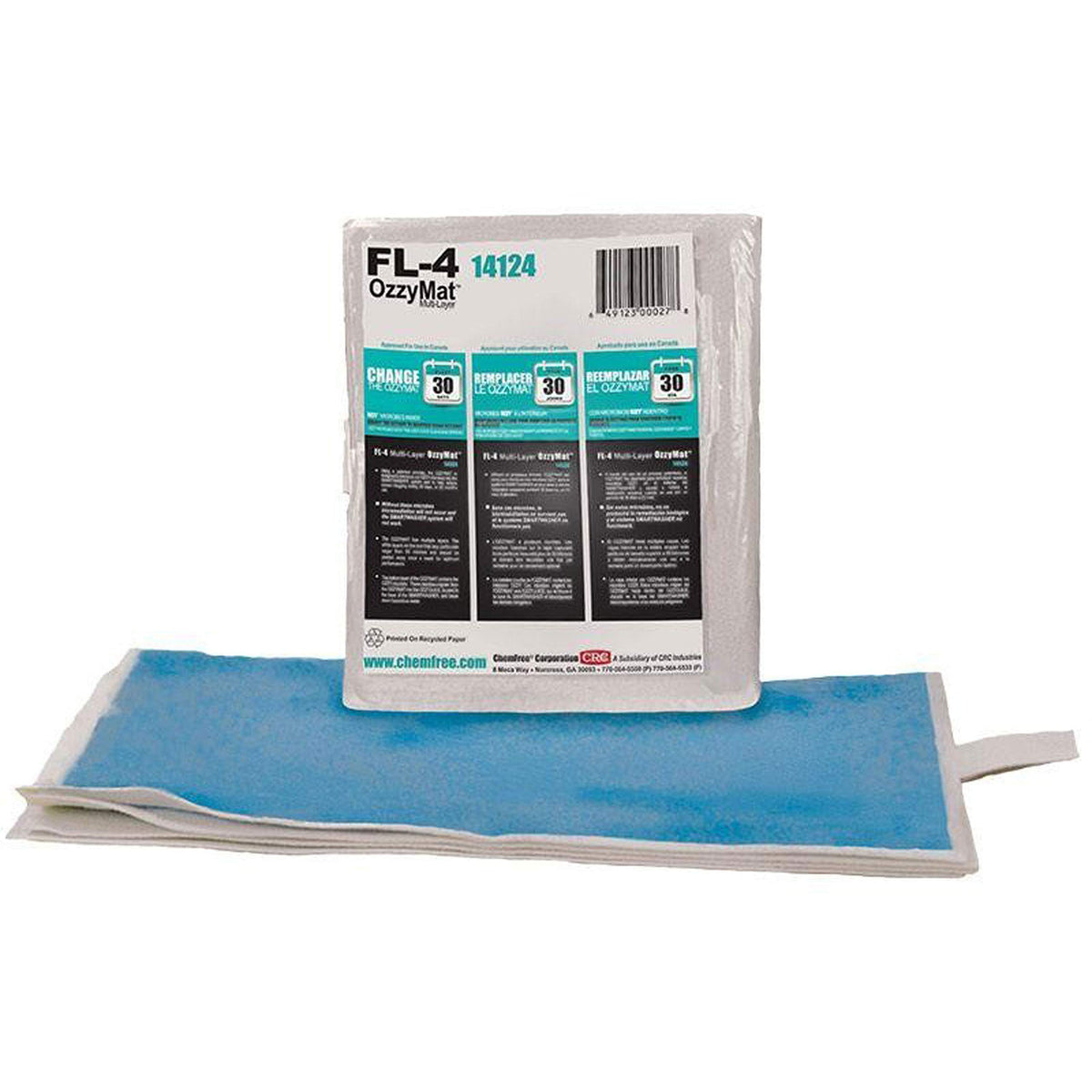 CRC OzzyMat FL-4 multi-layer filter traps particulates for cleaner, ready-to-use OZZYJUICE.