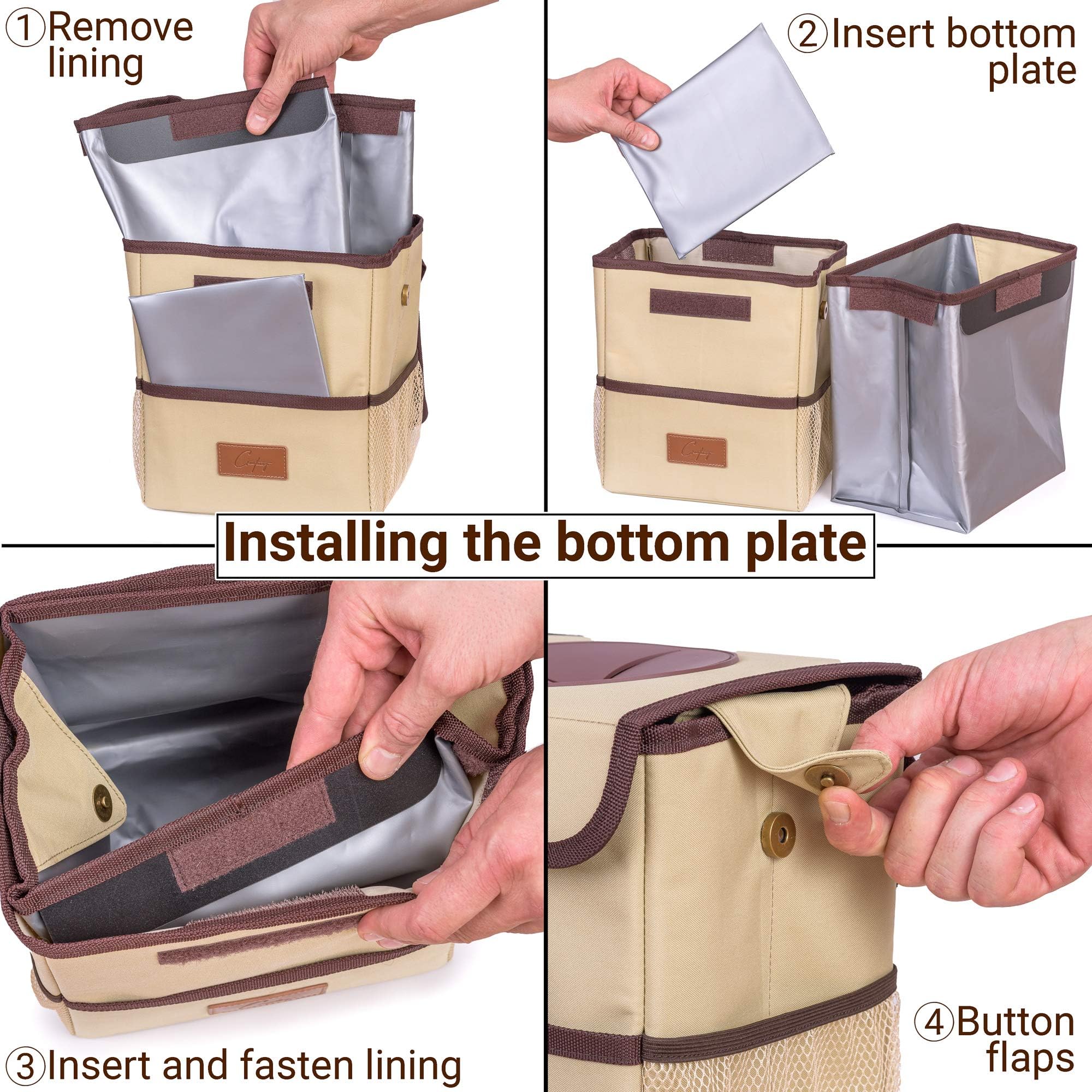 Foam insulation doubles as a compact road cooler.