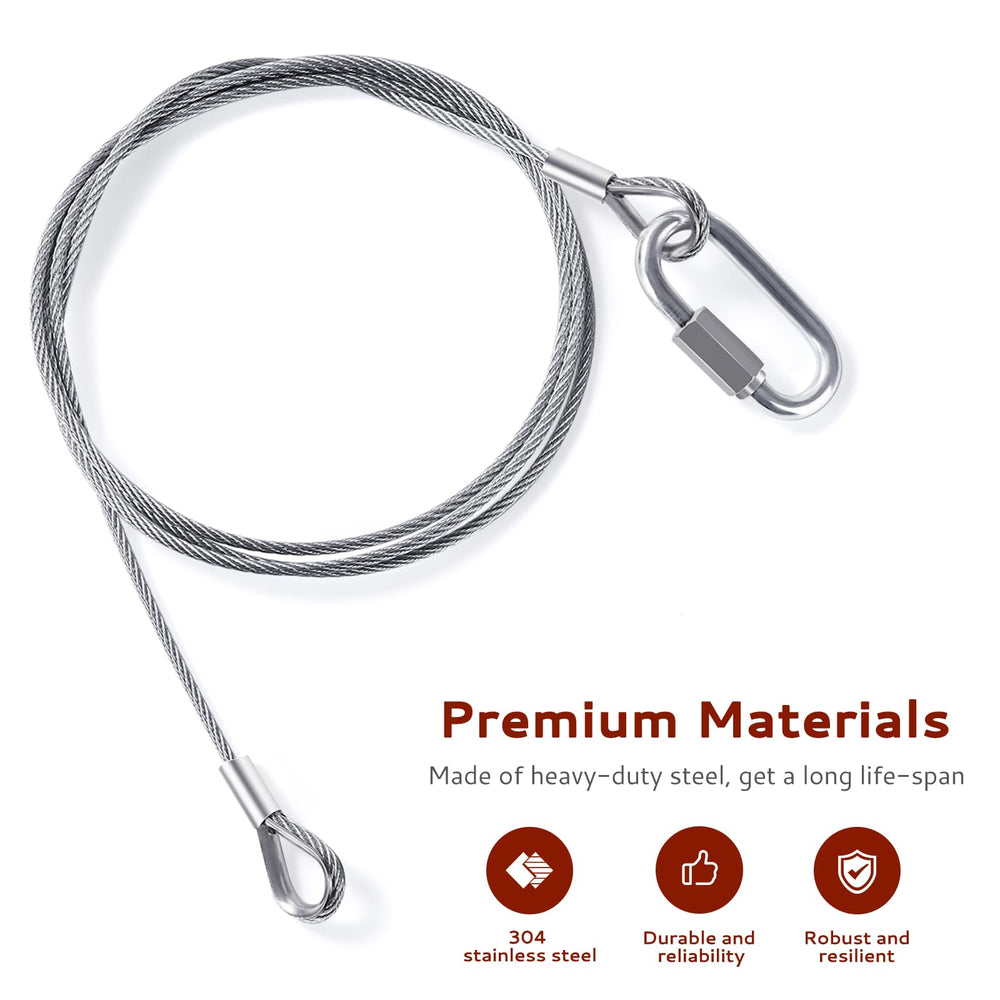 Creative.C 304 stainless steel cable, 57.4 inches, durable lifting for trailer components