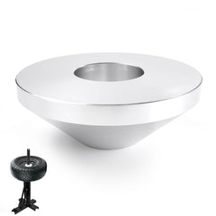 Creative.C centering cone on a 1.67-inch post ensures stable wheel mounting.