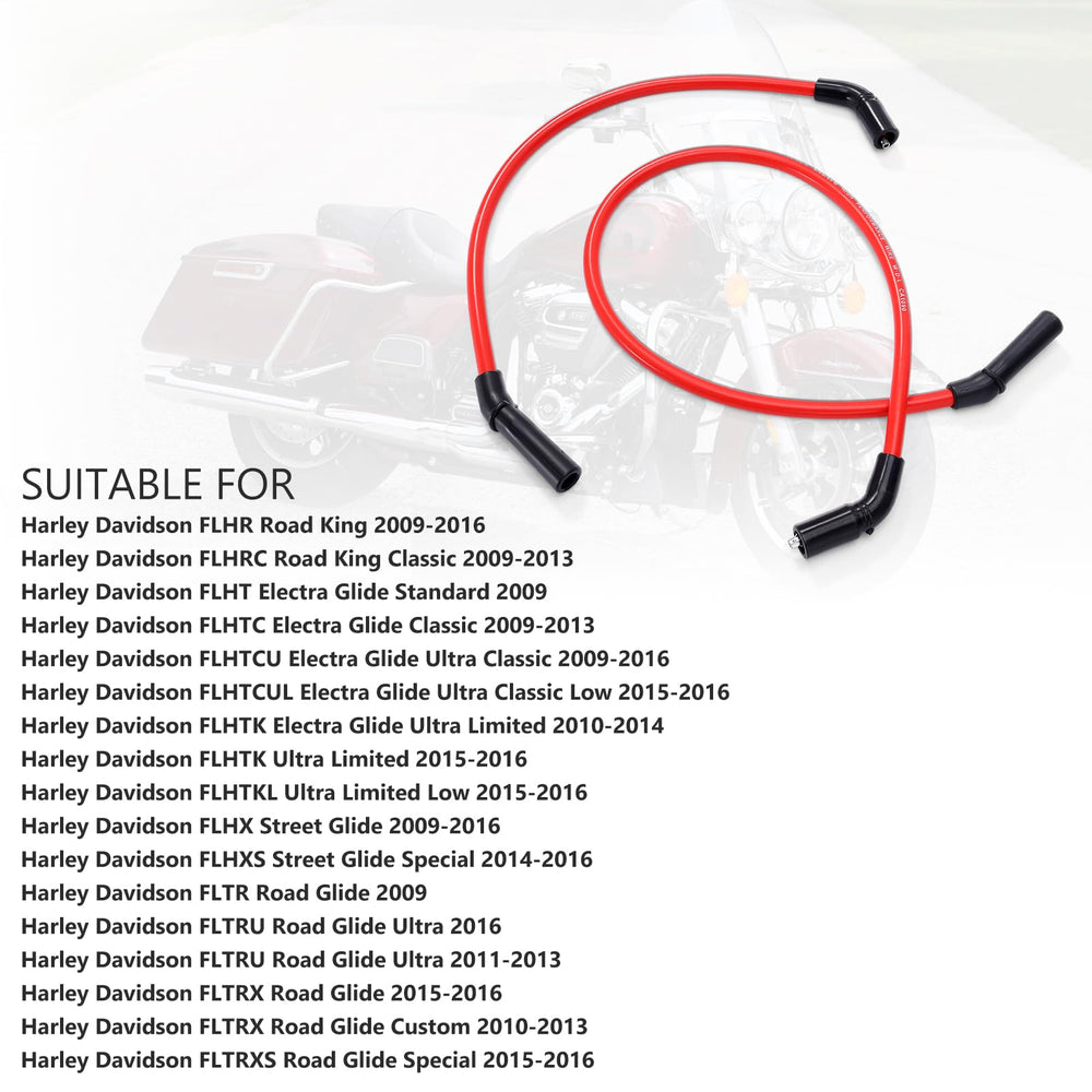 Creative.C spark plug wires compatible with Harley 2009-2015, direct replacement