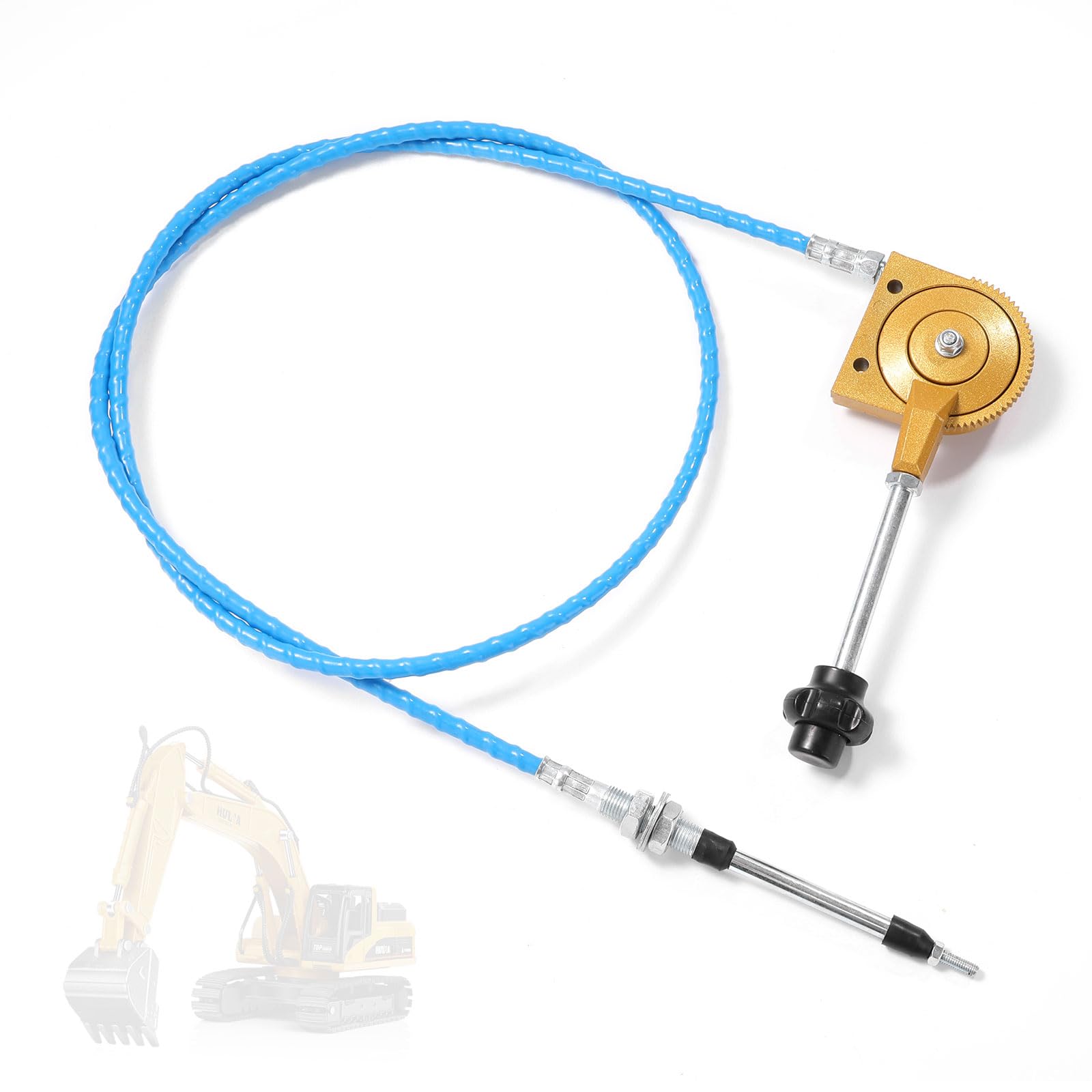 Creative.C 2m throttle cable for excavator enhances precise throttle control.