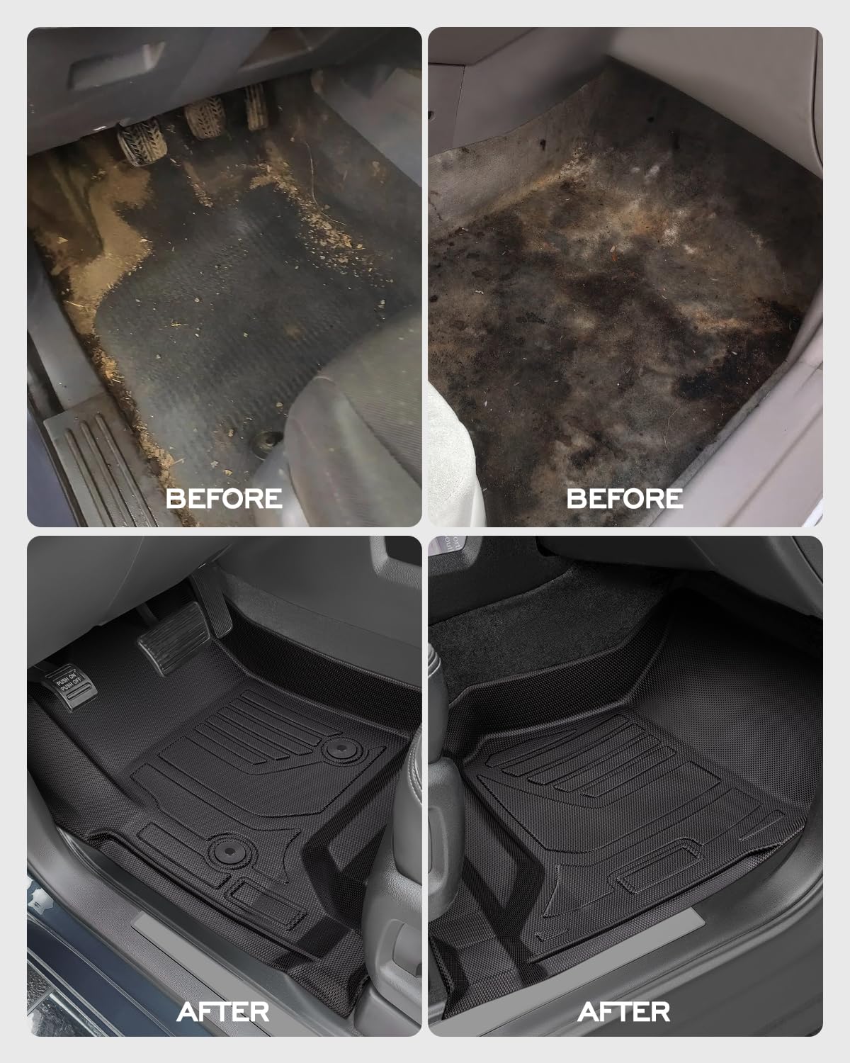 CreekT durable mats offer enhanced grip for daily driving.