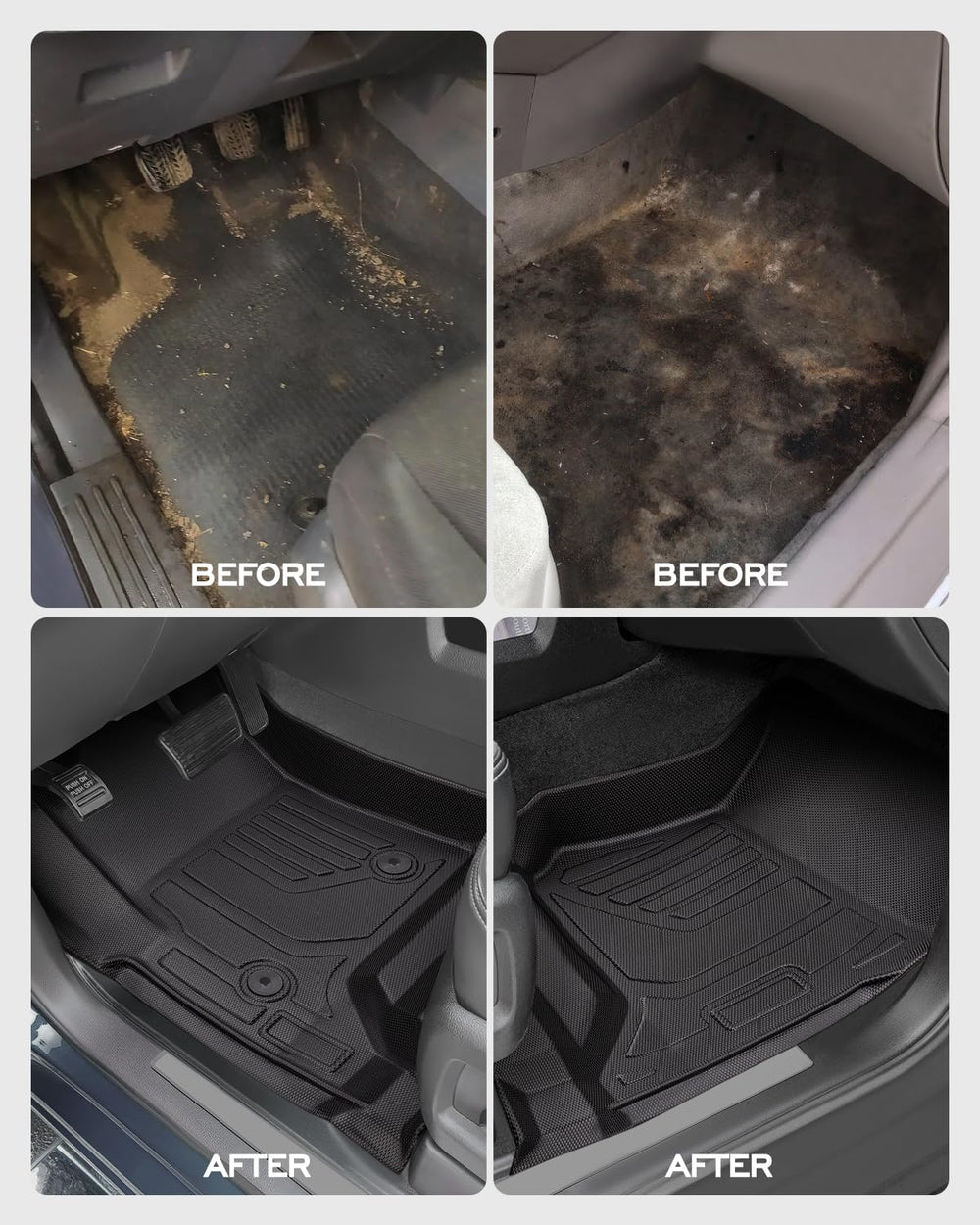 CreekT durable mats offer enhanced grip for daily driving.