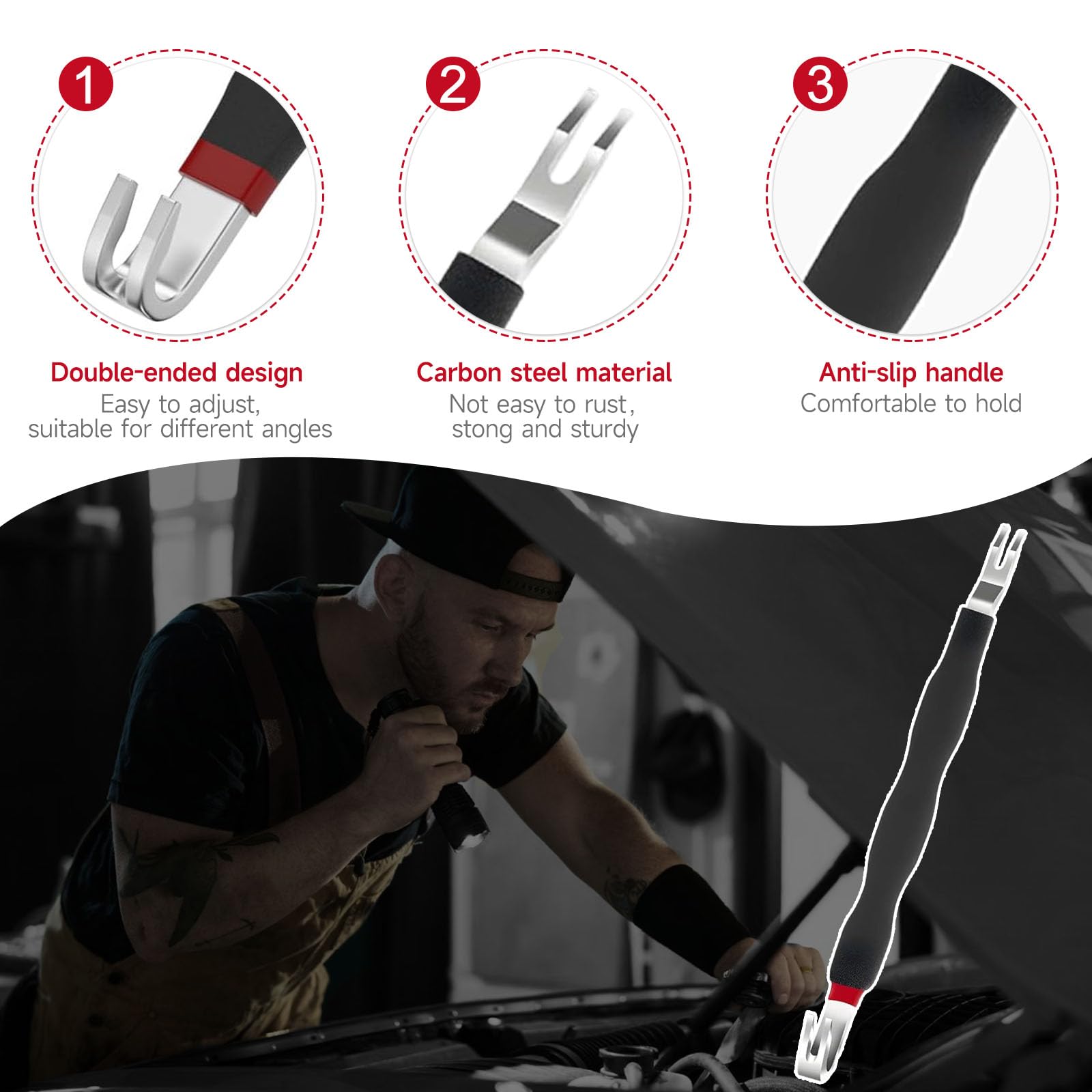 CRELYSTER compact 8-inch toolkit ideal for on-the-go repairs