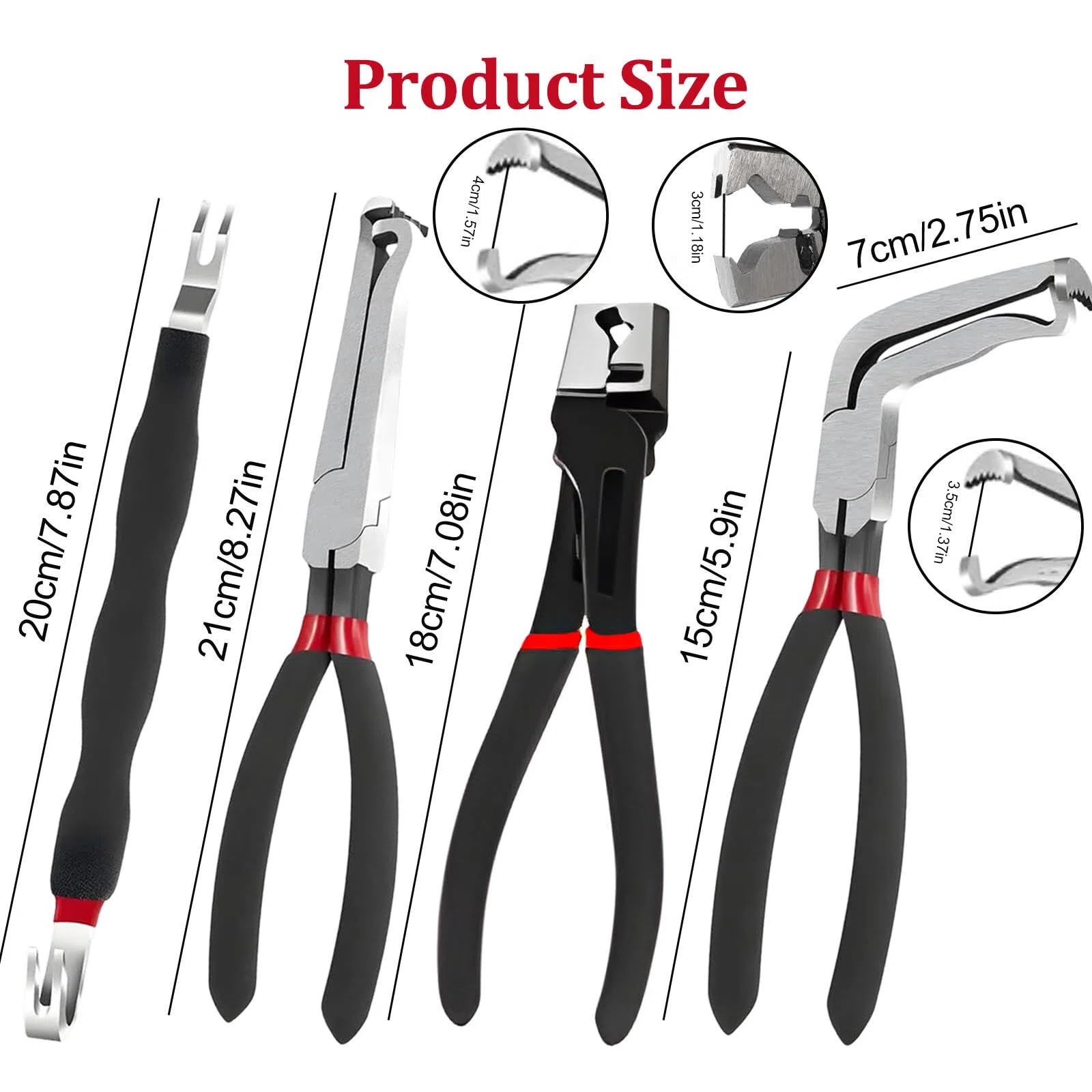 CRELYSTER straight pliers 37960 ready for sensor and hose disconnect tasks