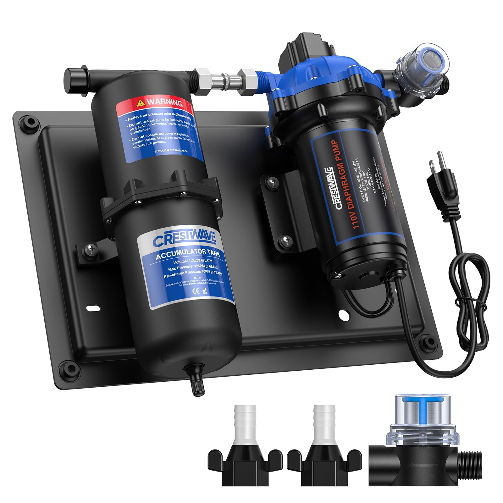 CrestWave pump 7gpm 70psi in action delivering steady home water pressure