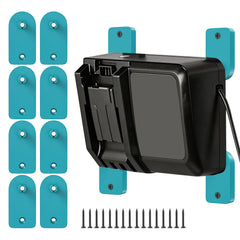Crivnhar Makita DC18RC charger mounted in open-frame wall mount for better cooling