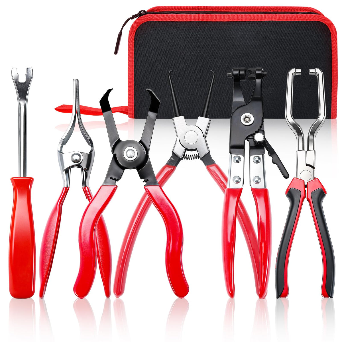 Crizendo fuel line pliers set hose remover for quick hose disconnect