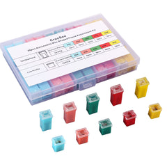 CrocSee 30-piece car fuse assortment ready for rapid vehicle repairs.