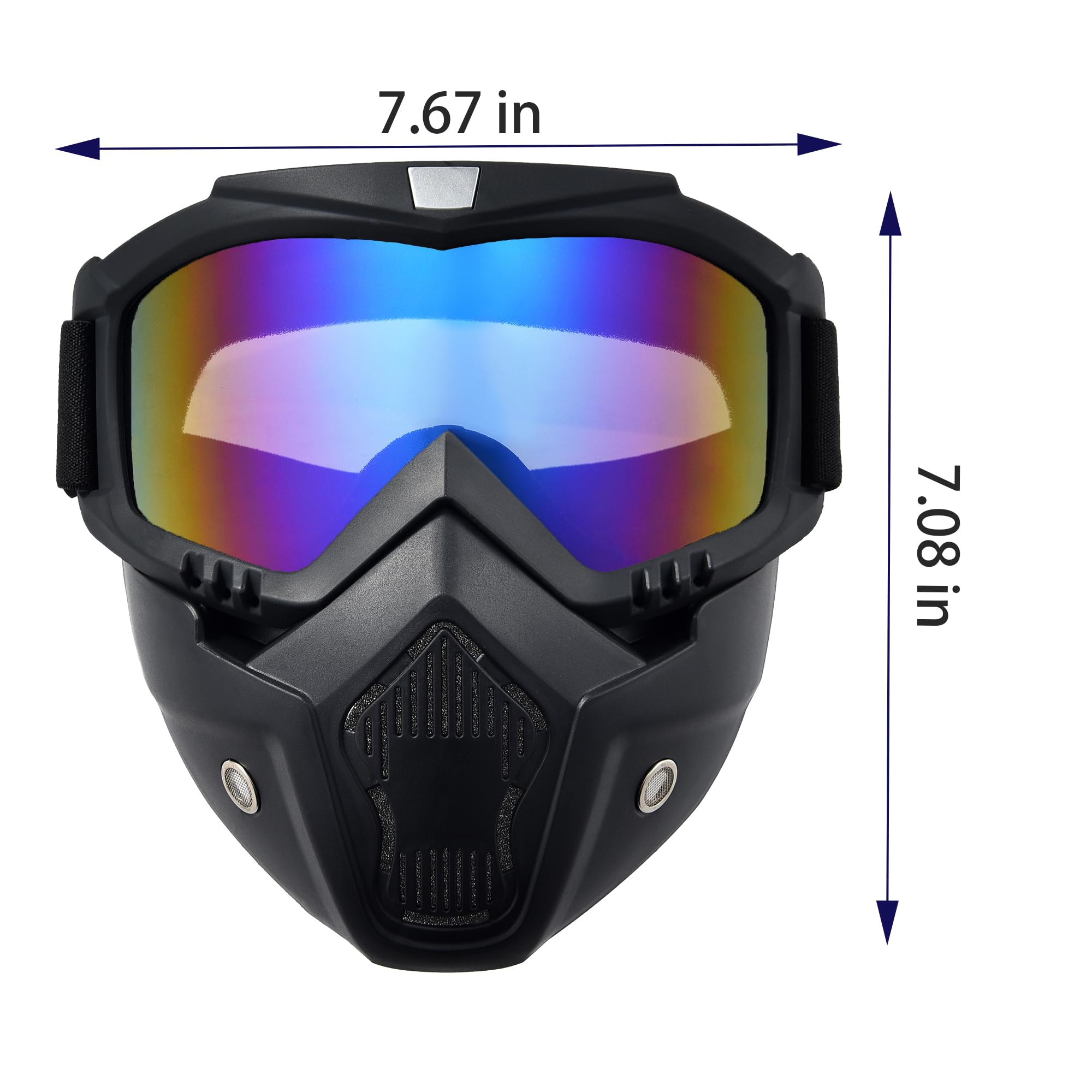 Crossbody off-road goggles featuring ABS frame and comfort sponge