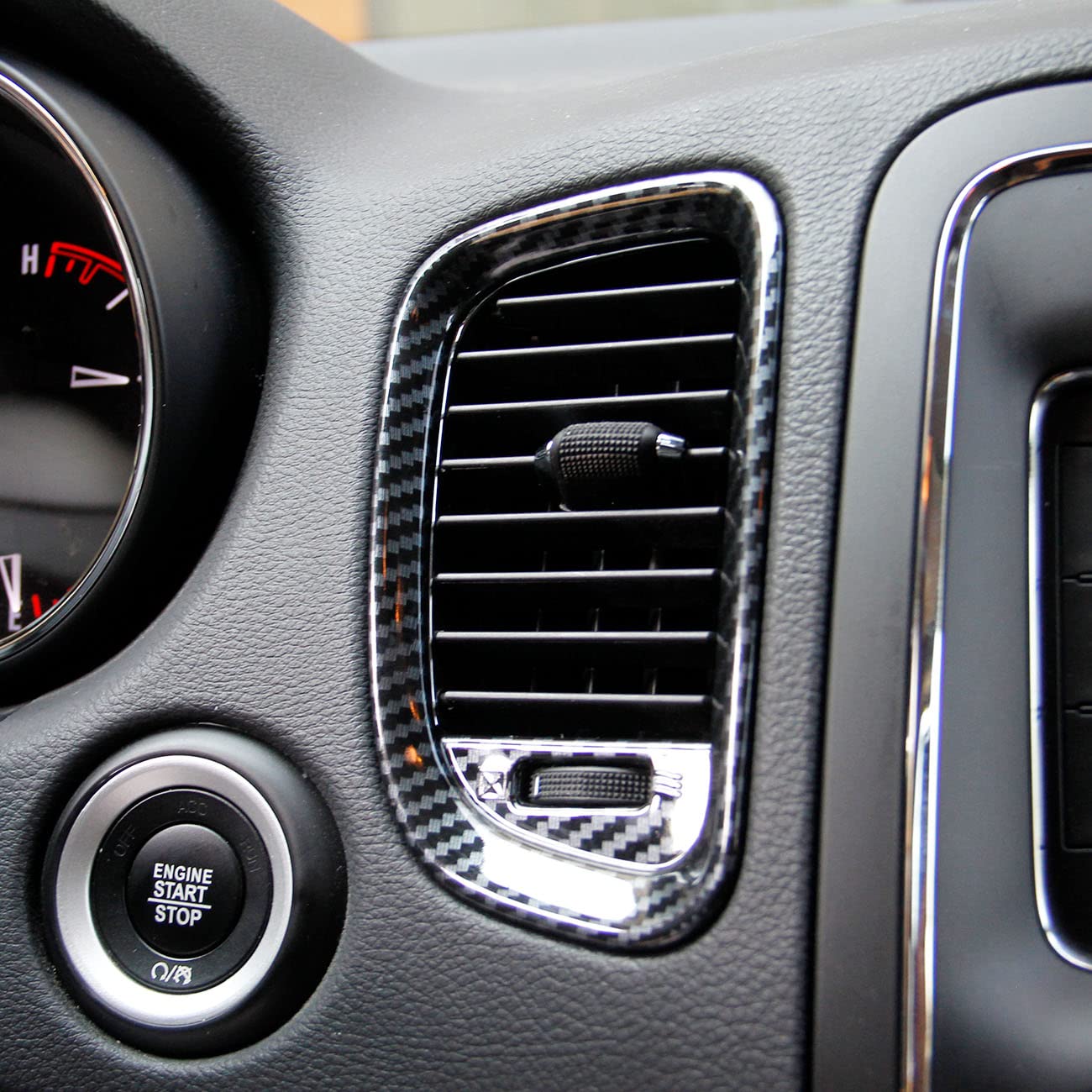Crosselec AC outlet trim kit for Durango 2011–2020 conceals scratches and adds detail.