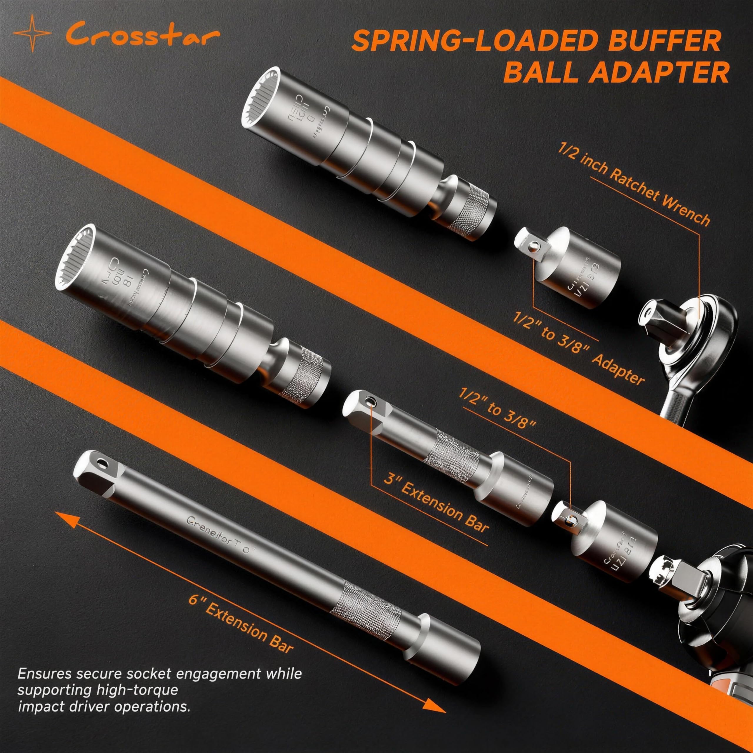 Crosstar spark plug gripper protects ceramic plugs