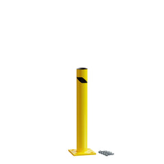 Crowd Control Warehouse Trafford bollard front view enhances visibility and traffic safety.