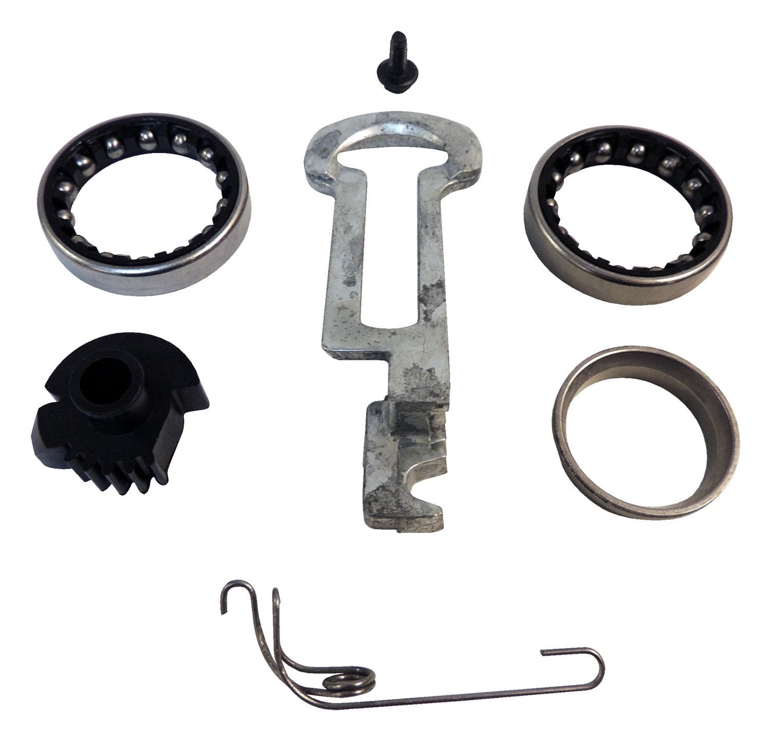 Crown Automotive steering column rack kit in silver finish for Jeep, enhances comfort and control.
