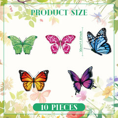 Crtiin butterfly magnets in five styles enhance fridge or door decor with easy repositioning.