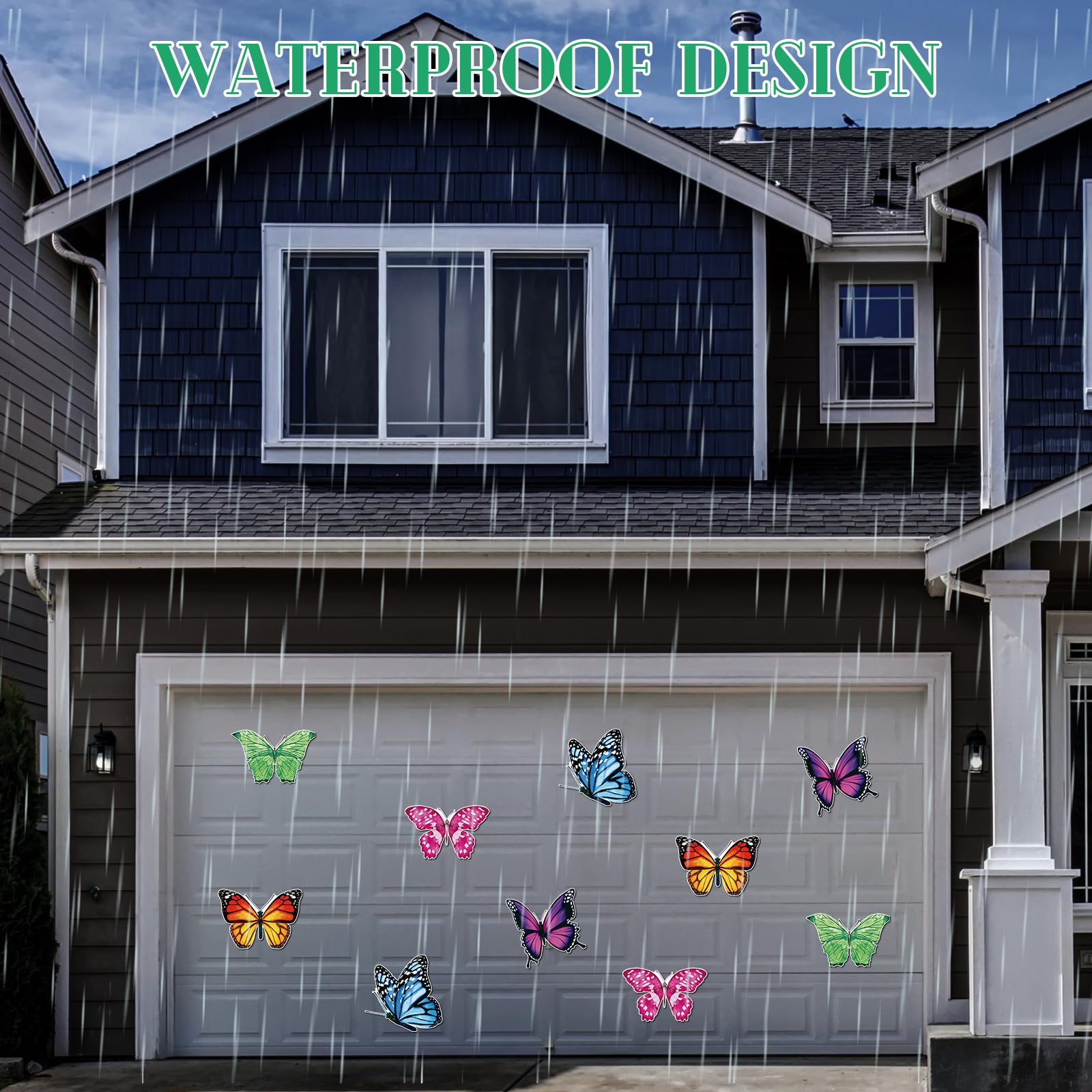 Crtiin butterfly magnets made with durable material for long-lasting use.
