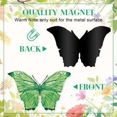 Crtiin butterfly magnets on fridge demonstrate versatile home decor use.