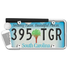 Cruiser Accessories 19509 golf club license frame with chrome finish for a premium look