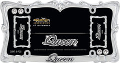 Cruiser Accessories Queen frame shows chrome finish for durability and bold shine.