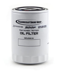 Crusader Marine R077001 oil filter, side view, supports reliable engine oil flow for marine use.