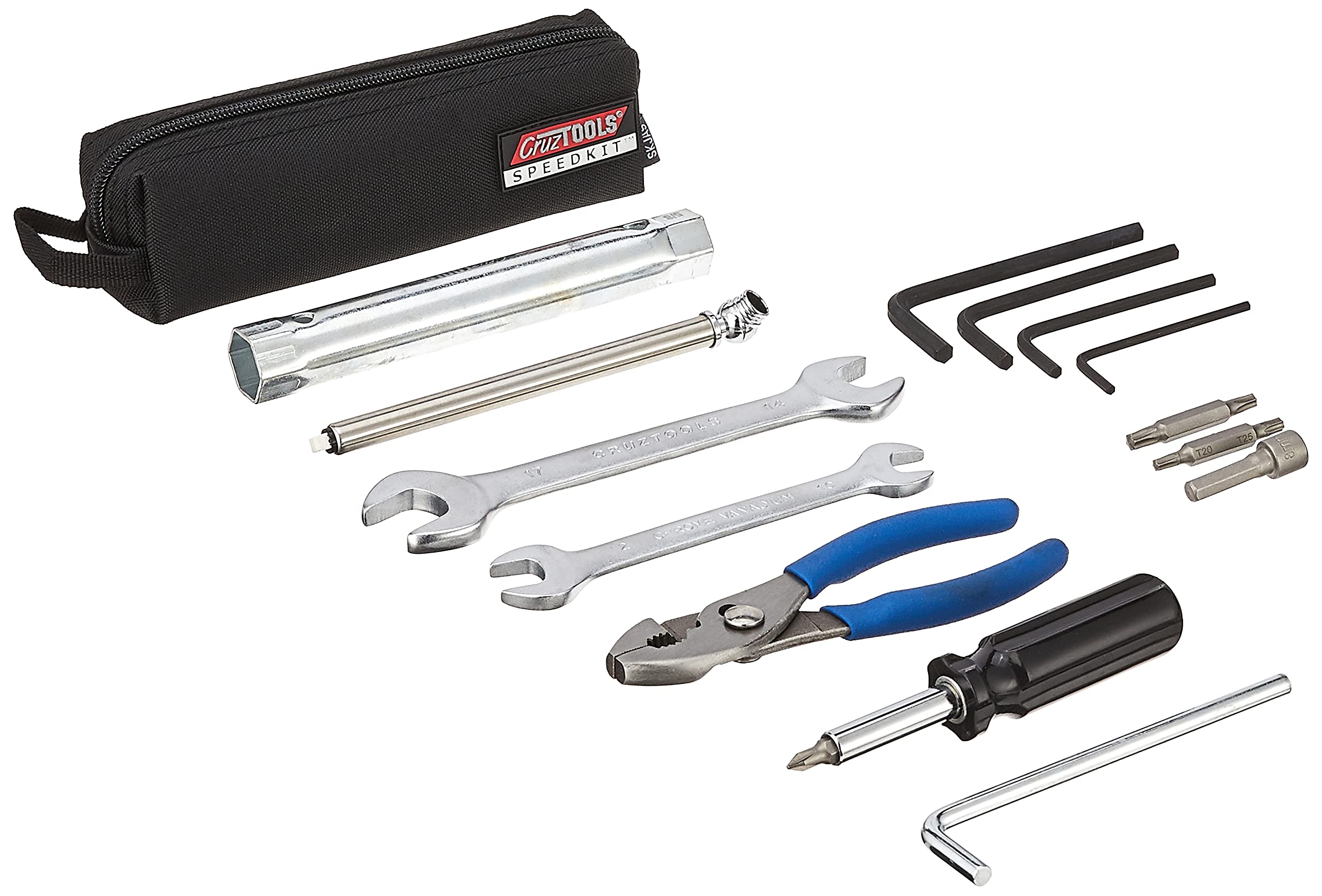 CruzTOOLS SKJAS SPEEDKIT pouch and tools ready for on-the-go maintenance.