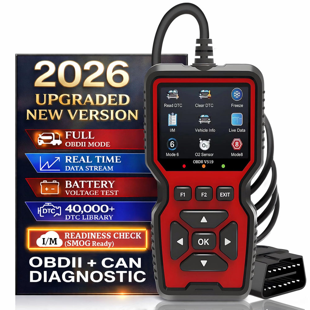 CrysGuard V519 scanner front view for quick OBD2 diagnostics