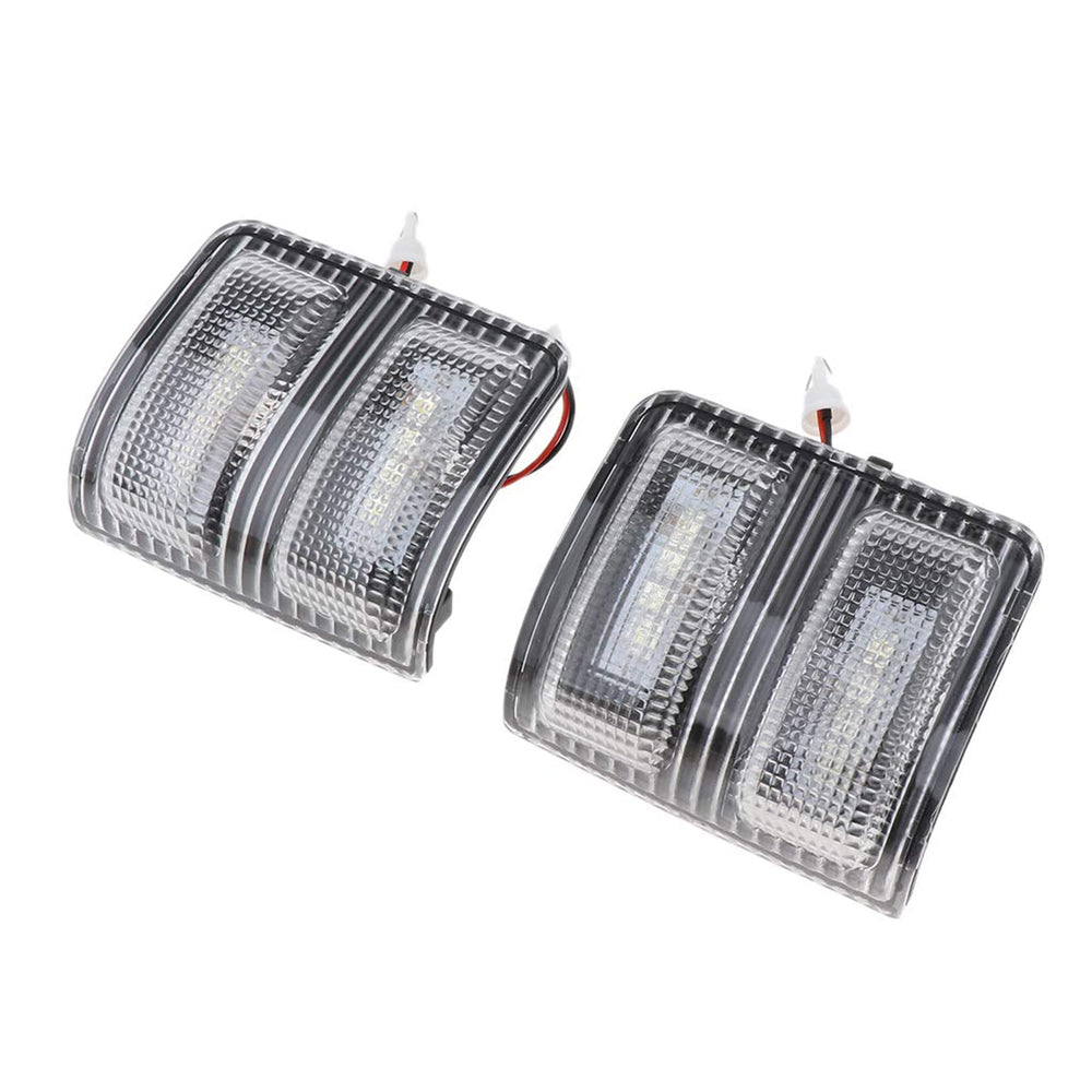 csslyzl clear lens white LED passenger-side mirror marker light for Ford, enhances conspicuity