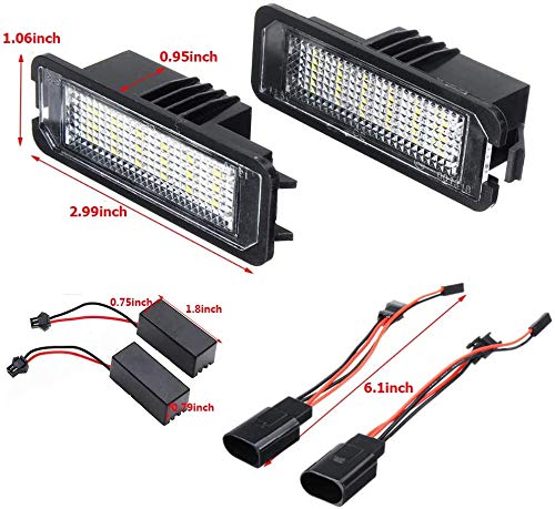 csslyzl license plate light 18 bright xenon white LEDs illuminate plate
