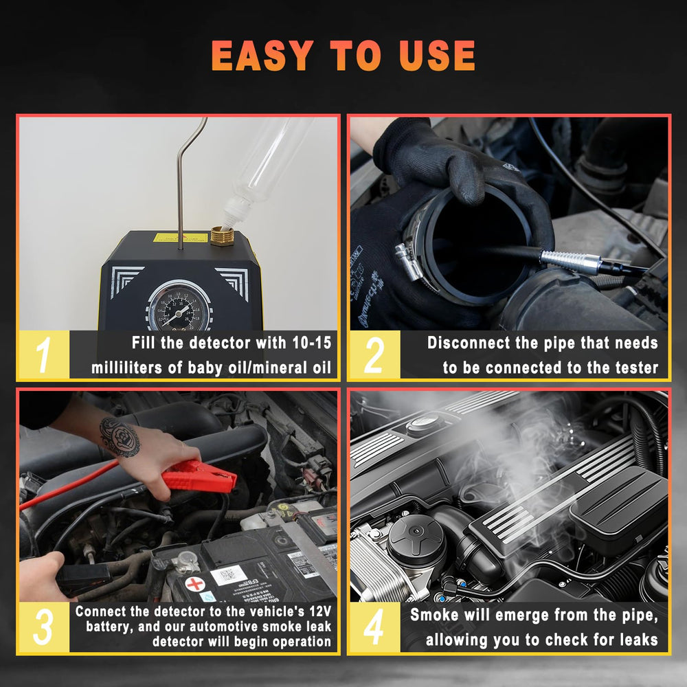 Csttler EVAP smoke machine delivery hose enables easy leak localization.