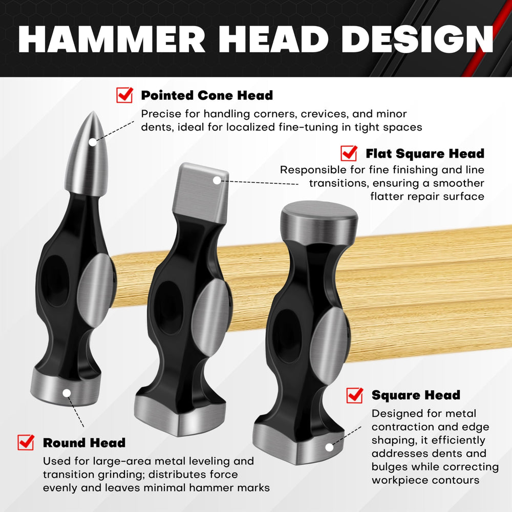 C&T curved dolly for smoothing dented panel surfaces