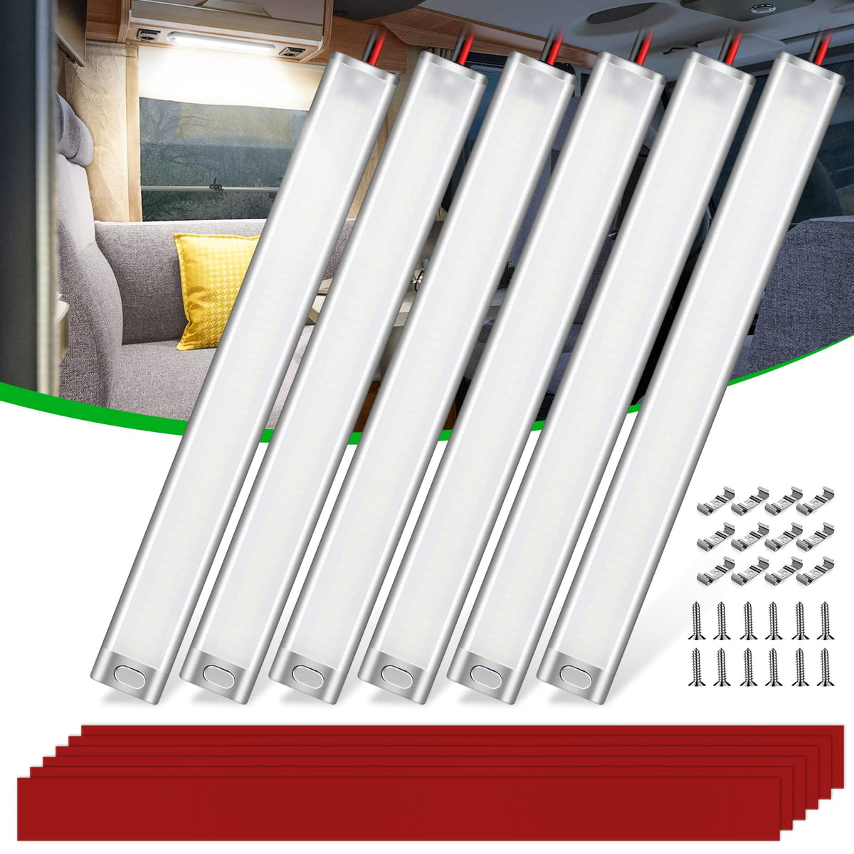 CT CAPETRONIX 12V interior light bar with 168 LEDs for bright cabin illumination