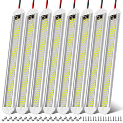 CT CAPETRONIX 12V interior light bar eight-pack for bright trailer interior illumination.