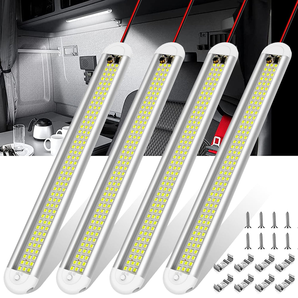 CT CAPETRONIX 12V interior light bar front view, four-pack ready for vehicle cabin illumination